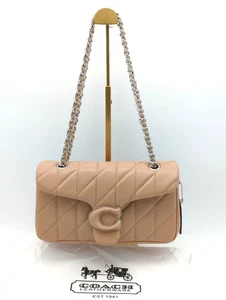 Borsa a tracolla CP150 Coach beige Tabby 26 prodotti outlet in pelle trapuntata nuova con etichetta - Foto 1 di 12