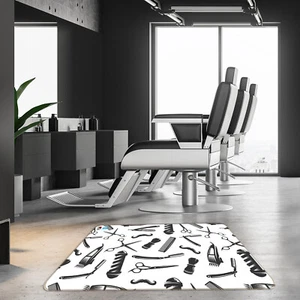 3D Comb Scissors RAII280 Barber Shop Mat Elegant Photo Carpet Rug Sinsin - Picture 1 of 5