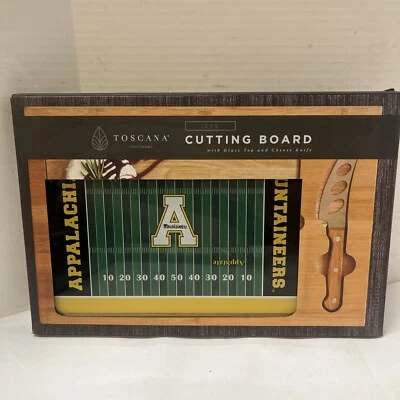 Tabla de cortar Toscana con cristal campo de fútbol Appstate Mountaineers Foto 1 de 3