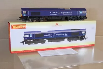 HORNBY R3886 DCC READY DRS MALCOLM LOGISTICS CLASS 66 DIESEL LOCOMOTIVE 66405 om - Image 1 of 4