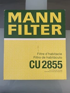 NIB - MANN Cabin Air Filter CU2855 for Select Volvo C70 S60 S80 V70 XC70 XC90 - Picture 1 of 8