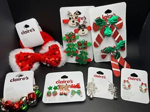 Christmas Lot Of Jewelry From Claire's New With Tag - Picture 1 of 9