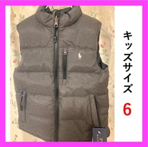 Polo Ralph Lauren Navy Reversible Down Vest 6 New Unused - Picture 1 of 7