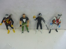 Lot of 4 Big Blast Graphitti Designs Figures Madman Mage Grendel Stealth Madman