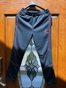 Air Jordan Jumpman black red track sweatpants pants boys Youth M 10-12 YRS NWT - Imagen 1 de 13