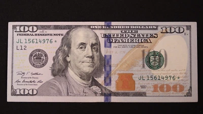 AU 100 Dollar Bill Star note 2009 Rare  JL15614976* - Image 1 of 2