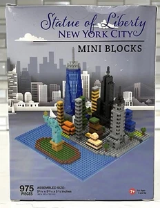 Statue Of Liberty New York City Mini Blocks, Statue Of Liberty Museum 975 Piece - Picture 1 of 6