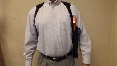 RIGHT Hand Shoulder Holster for RUGER SUPER REDHAWK 7-1/2" Barrel w/ SCOPE.. USA - Image 1 of 4