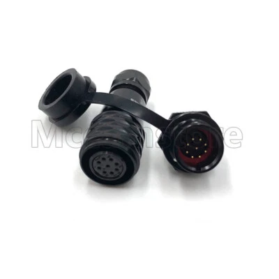 WEIPU SA12 9 Pin Panel Mount Circular waterproof Aviation connector plug socket - Image 1 of 4