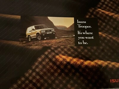 The Isuzu Trooper Original Car Sales Brochure Frameable Around 1993 - Image 1 of 4