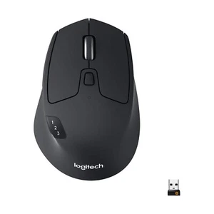 Logitech M720 Triathlon Multi-Device Wireless Mouse, Bluetooth, USB Unifying ... - Picture 1 of 10