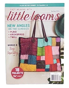 EASY WEAVING WITH LITTLE LOOMS SPRING 2024 MAGAZINE ISSUE TAPESTRY INKLE PIN ETC - Picture 1 of 8