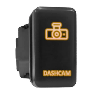 DASHCAM - Orange Hintergrundbeleuchtung Hoher Push-In Schalter 1,54"x 0,83" (passend für: Toyota) - Bild 1 von 6