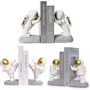 Juego de sujetalibros ponderados para decoración del hogar de astronautas con temática espacial / soportes para bolígrafos estacionarios - Imagen 1 de 28