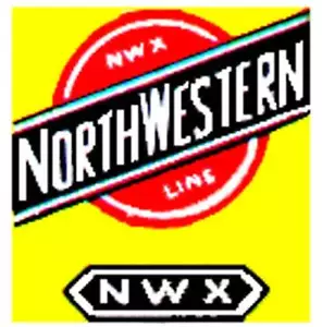 C & NW CAR ADHESIVE BACK STICKER for GILBERT HO/AMERICAN FLYER HO TRAINS Parts - Picture 1 of 1