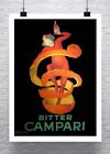 Bitter Campari Leonetto Cappiello Advertising Poster Canvas Giclee 24X32 In.