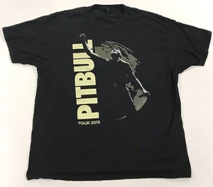 PITBULL 2015 TOUR BLACK T SHIRT SIZE 2XL - Picture 1 of 5