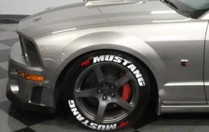 Mustang Permanent Reifenaufkleber 16"-22" Reifenbeschriftung SET alle 4 Reifen Schriftzug - Bild 1 von 2