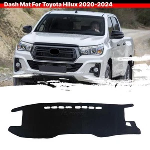 Armaturenbrett Abdeckung Sonne Schutz Matte Schwarz für Toyota Hilux 2020-2024 - Bild 1 von 6