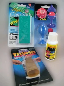 KIT MÁGICO "MINI" DE INICIO - Florero bola pulgar moneda niño principiante desapareciendo - Imagen 1 de 5