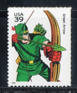 4084D * FLECHA VERDE * DC COMICS * Estampilla de franqueo de EE. UU. montada sin montar o nunca montada - Imagen 1 de 1