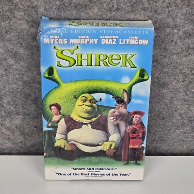 Shrek 2001 VHS Video Cassette Tape Special Edition Sealed New Dreamworks - Image 1 of 4