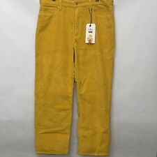 Levi's Simpsons Corduroy Pants Jeans Men's Size 38x32 Yellow Cords Stretch