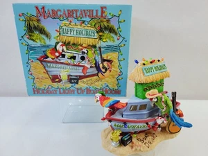 Margaritaville Holiday Light Up Boat House Boat Drinks Parrots Xmas Lights Bar - Picture 1 of 18