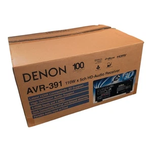 Denon AVR-391 - 5.1 Ch HDMI Home Theater Receiver With Remote Bundle - Picture 1 of 10