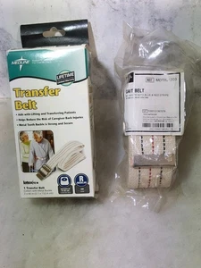 Cintura Andatura Trasferimento Paziente 60" Passeggio Medline Fibbia Metallo MDT Bianco NUOVO/scatola - Foto 1 di 4