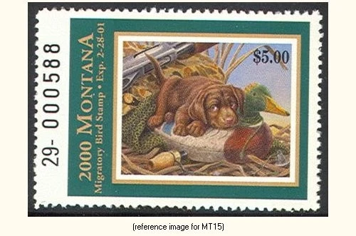 HALFPRICEDUCK Montana Duck Stamp 2000 $5.00 - Image 1 of 1