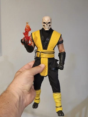 CUSTOM 1/6 12" Painted SKULL ONLY!  Skeletor Scorpion Ghostrider  Death Throphy - Image 1 of 3