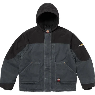 Chaqueta de trabajo Supreme Dickies Cordura con capucha negra Foto 1 de 4