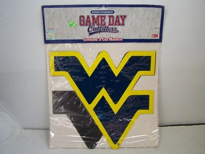 WVU WEST VIRGINIA Mountaineers Large 11.5" Auto MAGNET - Image 1 of 3