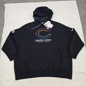 Neu mit Etikett Damen XXL Chicago Bears Nike On Field Crucial Catch Hoodie schwarz Sweatshirt - Bild 1 von 15