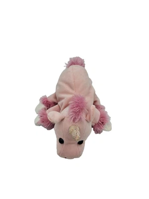 Caltoy Pink Unicorn Plush Gold Horn White Hooves 14" Fantasy Stuffed Toy - Image 1 of 4