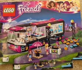 LEGO Friends Pop Star Tour Bus 41106 - Missing 1 decal - no box