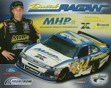 2012 DAVID RAGAN "POWER PAK PUDDING" 2ND VERSION #34 NASCAR POSTCARD Cover