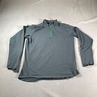 Nike Shirt Mens Medium Gray Quarter Zip Golf Athletic Snug Fit  Stretch Running