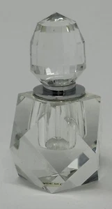 MARILYN MIGLIN Crystal Prism Faceted Perfume Glass Refillable Bottle w/ Dauber - Picture 1 of 2