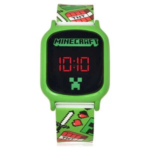 MINECRAFT CREEPER MOJANG Digital LED Touchscreen Watch w/ Silicone Band NWT NIB - Picture 1 of 2