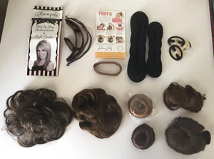 Assorted Hair Accessories Messy Bun Extention Clip-In Scrunchie Bump It Pony 2.0 - Picture 1 of 10