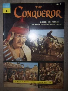 The Conqueror #9 1956 John Wayne WDL World Distributors Movie Classic Comic - Picture 1 of 3