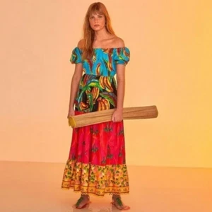 Farm Rio Farm Mix Maxi Dress Size Small NWT - Picture 1 of 13