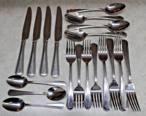 19 Pc Pfaltzgraff Windham Dinner-Salad Fork Teaspoon-Oval Soup Spoon, Knife lot - Picture 1 of 7
