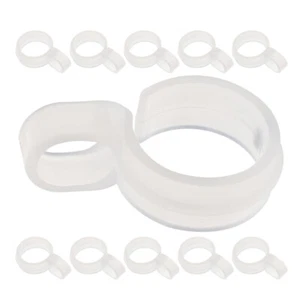 20 Pcs Windproof Clothes Hanger Plastic Hooks for Hanging Clothing - Afbeelding 1 van 12