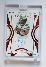 2022 Panini Flawless Breece Hall Rookie Debut Signatures Ruby Auto #10/15 RC