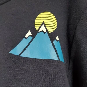 Kids Hoodie mountains moon XL Blue 14 16 - Picture 1 of 4