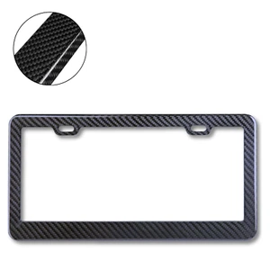 100% Real Carbon Fiber License Plate Frame Tag Holder Cover for BMW - Picture 1 of 4