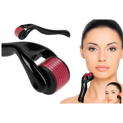 Dermaroller 540 Nadeln Roller für Hautpflege Haarwachstum Bart Gesichtsroller - Bild 1 von 3
